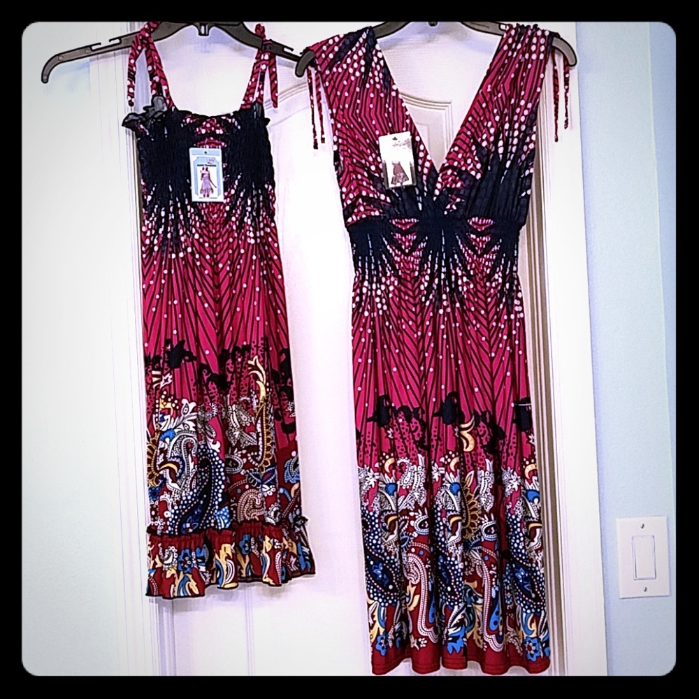 Set of 2 sundresses/bathing suit cover-up, New